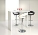 Barhocker >Plump< (2er-Set) in schwarz, PU - 56x100x50cm (BxHxT)