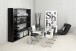 Glastisch >Kante< in Klar, Glas - 180x75x90cm (BxHxT)