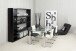 Glastisch >Kante< in Klar, Glas - 180x75x90cm (BxHxT)