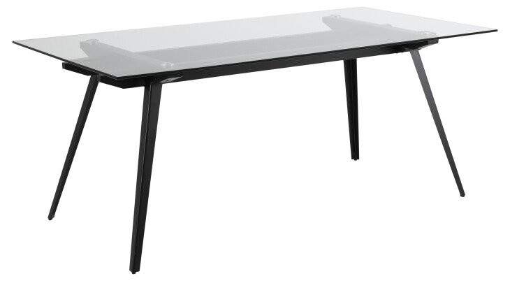 Glastisch >Monti< in Klar, Glas - 180x75x90cm (BxHxT)