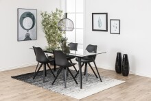 Glastisch >Monti< in Klar, Glas - 180x75x90cm (BxHxT)