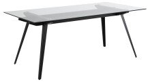 Glastisch >Monti< in Klar, Glas - 180x75x90cm (BxHxT)