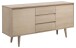 Anrichte >Nagano< in Eiche weiss pigmentiert, MDF - 150x75x40cm (BxHxT)