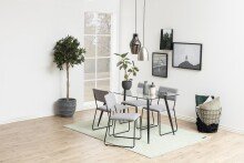 Glastisch >Wilma< in Klar, Glas - 140x75x80cm (BxHxT)