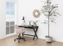 Schreibtisch >Writex< in schwarz, MDF - 120x75x60cm (BxHxT)