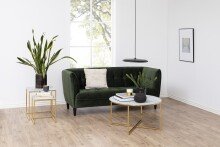 Couchtisch >Alisma< in weiss, Glas - 80x45x80cm...