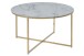 Couchtisch >Alisma< in weiss, Glas - 80x45x80cm (BxHxT)