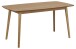 Esstisch >Nagano< in natürlich, MDF, Massivholz - 150x75,5x80cm (BxHxT)