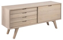 Anrichte >A-Line< in Eiche weiss pigmentiert -...