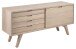 Anrichte >A-Line< in Eiche weiss pigmentiert - 160x72x45cm (BxHxT)
