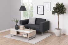 Couchtisch >Azalea< in weiss, Sonoma Eiche, MDF - 110x35x60cm (BxHxT)
