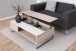 Couchtisch >Azalea< in weiss, Sonoma Eiche, MDF - 110x35x60cm (BxHxT)