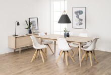 Anrichte >Century< in Eiche weiss pigmentiert - 180x71x45cm (BxHxT)