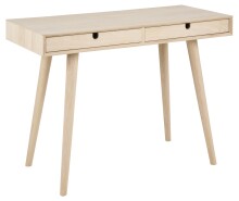 Schreibtisch >Century< in Eiche weiss pigmentiert -...