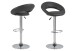 Barhocker >Plump< in Grau, Polyurethan, Stahl - 56x100x50cm (BxHxT)
