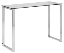 Glastisch >Katrine< in Klar, Glas - 110x76x40cm...