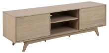 TV-Board >Marte< in Eiche weiss pigmentiert, MDF - 180x55x44cm (BxHxT)