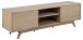 TV-Board >Marte< in Eiche weiss pigmentiert, MDF - 180x55x44cm (BxHxT)