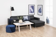 Couchtisch >A-Line< in Eiche weiss pigmentiert - 130x45x70cm (BxHxT)