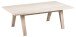Couchtisch >A-Line< in Eiche weiss pigmentiert - 130x45x70cm (BxHxT)