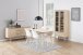 Esstisch >Nagano< in Eiche weiss pigmentiert, MDF - 150x75,5x80cm (BxHxT)