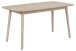 Esstisch >Nagano< in Eiche weiss pigmentiert, MDF - 150x75,5x80cm (BxHxT)