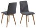 Esszimmerstuhl >Arosa< (2er-Set) in Grau, Stoff - 42x90x43cm (BxHxT)
