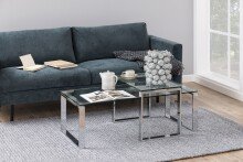 Satztisch >Katrine< in Klar, Glas - 115x45x69cm (BxHxT)