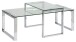 Satztisch >Katrine< in Klar, Glas - 115x45x69cm (BxHxT)