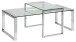 Satztisch >Katrine< in Klar, Glas - 115x45x69cm (BxHxT)