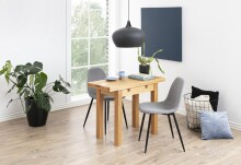 Polsterstuhl >Wilma< (4er-Set) in Grau, Stoff, Stahl - 44,5x84x56cm (BxHxT)