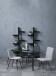 Polsterstuhl >Wilma< (4er-Set) in Grau, Stoff, Stahl - 44,5x84x56cm (BxHxT)