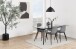 Polsterstuhl >Wilma< (4er-Set) in Grau, Stoff, Stahl - 44,5x84x56cm (BxHxT)