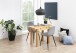 Polsterstuhl >Wilma< (4er-Set) in Grau, Stoff, Stahl - 44,5x84x56cm (BxHxT)