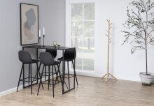 Kleiderständer >Bremen< in natürlich, Rubberwood - 51x176x45cm (BxHxT)