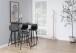 Barhocker >Wilma< (2er-Set) in Grau, Stoff, Stahl - 46,6x101x51cm (BxHxT)