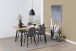 Polsterstuhl >Wilma< (4er-Set) in Grau, Stoff, Stahl - 44,5x84x56cm (BxHxT)