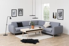 Couchtisch >Marte< in Eiche weiss pigmentiert - 130x50x70cm (BxHxT)