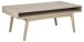 Couchtisch >Marte< in Eiche weiss pigmentiert - 130x50x70cm (BxHxT)