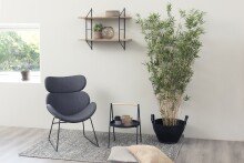 Polsterstuhl >Cazar< in Grau, Stoff, Stahl -...