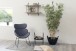 Polsterstuhl >Cazar< in Grau, Stoff, Stahl - 69x90,5x78,5cm (BxHxT)