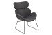 Polsterstuhl >Cazar< in Grau, Stoff, Stahl - 69x90,5x78,5cm (BxHxT)