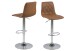 Drehhocker >Emu< in Braun, Polyurethan, Stahl - 40x110x48,5cm (BxHxT)
