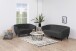 2-Sitzer >Ria< in Grau, Stoff, Rubberwood - 150x78x84cm (BxHxT)