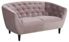 2-Sitzer >Ria< in dusty rose, Stoff, Rubberwood -...