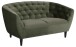2-Sitzer >Ria< in waldgrün, Stoff, Rubberwood - 150x78x84cm (BxHxT)