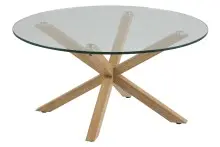 Glastisch >Heaven< in Klar, Glas - 40x82cm (HxD)