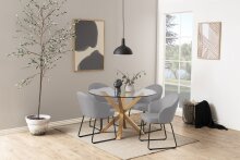 Glastisch >Heaven< in Klar, Glas - 75,5x119cm (HxD)