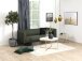 Beistelltisch >Alisma< in weiss, gold, Glas, Stahl - 42x50cm (HxD)