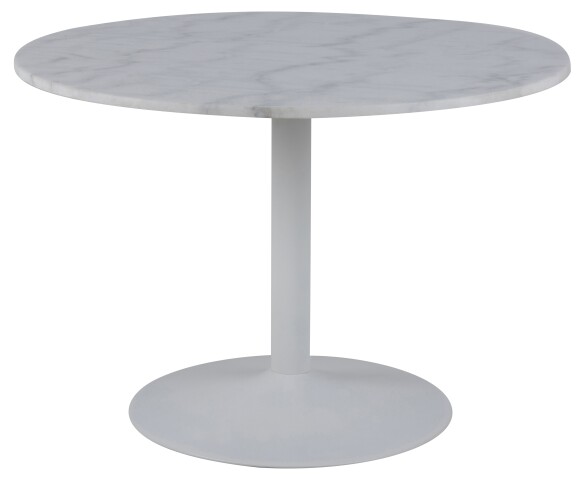 Esstisch >Tarifa< in weiss, Marmor, Stahl - 75x110cm (HxD)